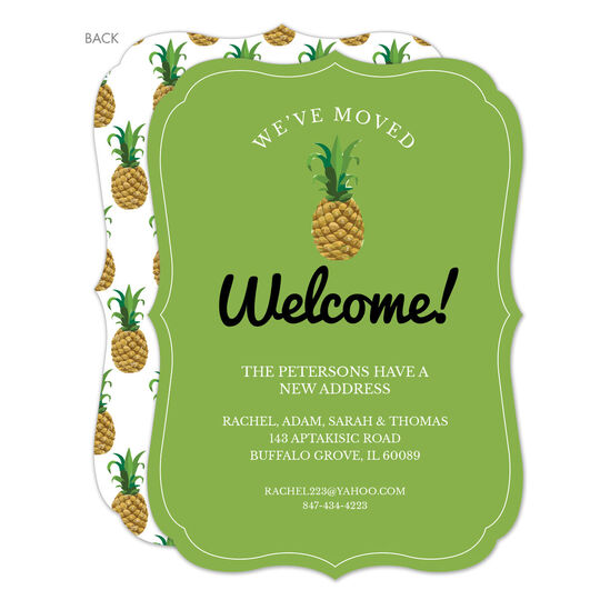 Green Pineapple Moving Announcements